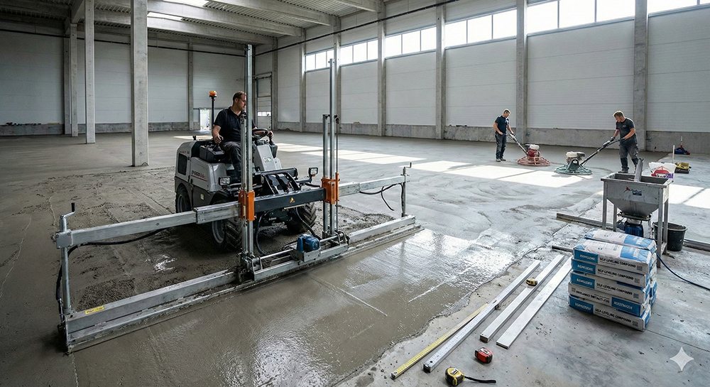 تجهیزات کفسازی صنعتی و اسکرید لیزری در کرمان - سیرجان